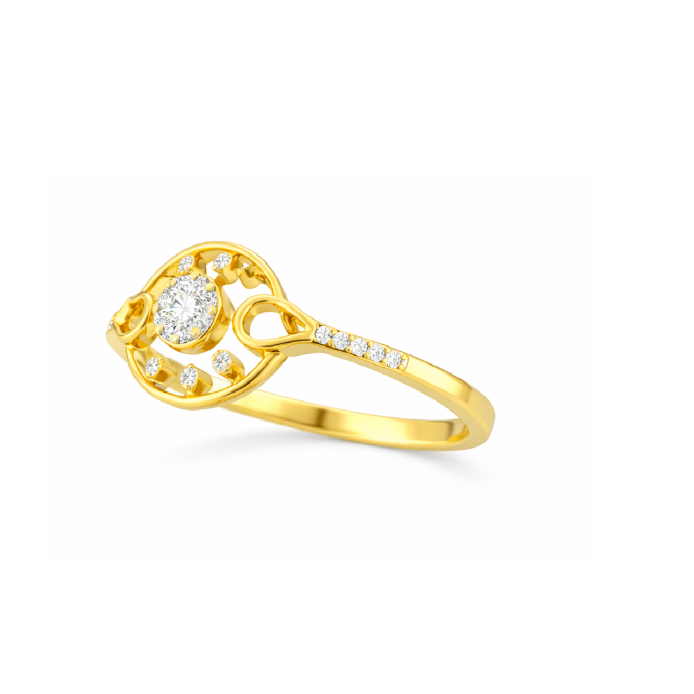 Celestial Orbit Bloom Diamond Ring - Image 2