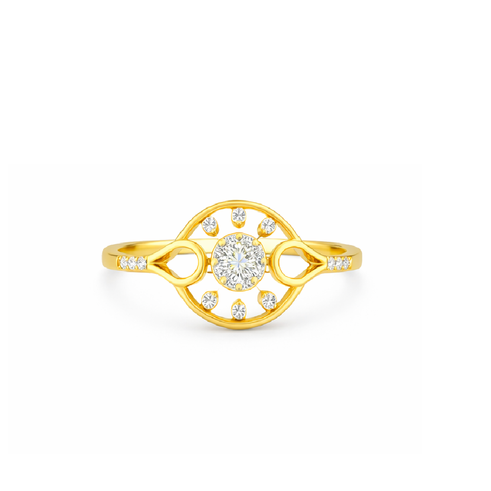 Celestial Orbit Bloom Diamond Ring