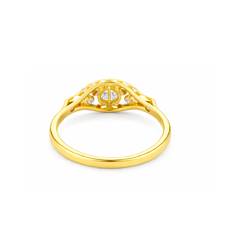 Celestial Orbit Bloom Diamond Ring - Image 4